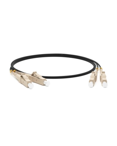 FC-D2-50-LC/PR-LC/PR-H-1M-LSZH-BK. Патч-корд волоконно-оптический многомодовый. Hyperline в Ессентуках