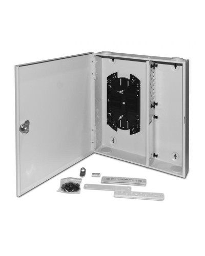 FO-WBX-4xSLT-W140H42-32UN-GY. Кросс оптический настенный. Hyperline в Ессентуках