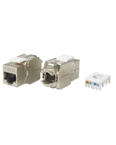KJ8-8P8C-C6-180-TLS-SH-F-WH. Вставка Keystone Jack RJ-45. Hyperline в Ессентуках