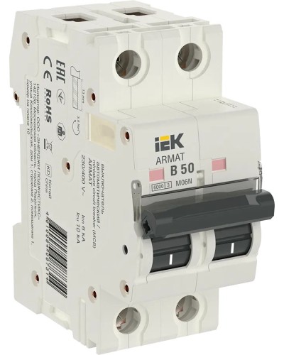M06N 2P B 50А 6кА ARMAT (AR-M06N-2-B050). Автоматический выключатель. IEK в Ессентуках