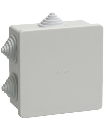 Коробка распаячная КМ41235 85х85х40 открытой проводки IP44 6 гермовводов серая (UKO11-085-085-040-K41-44). Коробка распаячная безгалогенная (HF). IEK в Ессентуках
