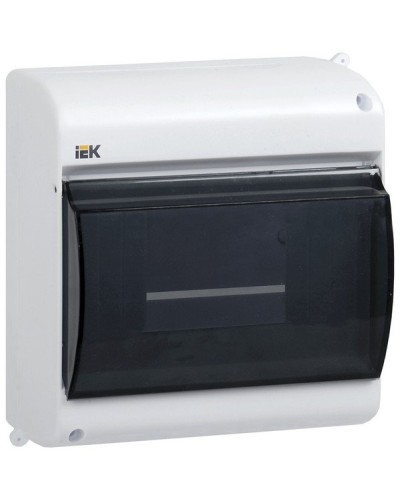 Корпус пластиковый КМПн 2/4 IP30 белый KREPTA 3 (MKP42-N-04-30-12). Щиток модульный с прозрачной дверцей, настенный. IEK в Ессентуках