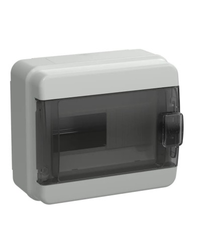 Корпус пластиковый КМПн-8 IP65 TEKFOR (TF5-KP72-N-08-65-K03-K02). Корпус модульный пластиковый черная прозрачная дверь. IEK в Ессентуках
