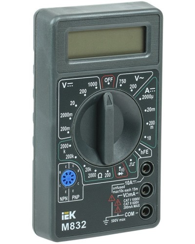 Мультиметр цифровой Universal M832 (TMD-2S-832). Мультиметр цифровой. IEK в Ессентуках