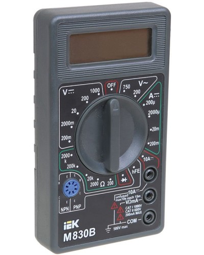 Мультиметр цифровой Universal M830B (TMD-2B-830). Мультиметр цифровой. IEK в Ессентуках