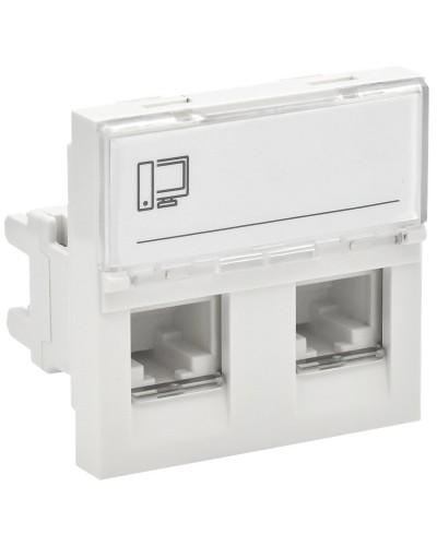 Розетка RJ45 кат.6 PRIMER РКИ-22-00-П-6 белый IEK (PR-KK40D-RI-0-2-2C06U-K01). Розетка RJ-45. IEK в Ессентуках