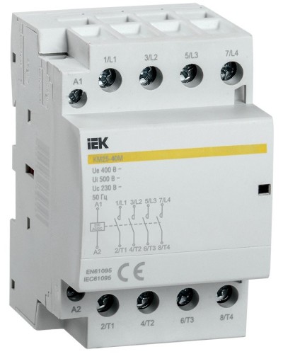 Контактор модульный КМ25-40М AC/DC (MKK21-25-40). Контактор модульный. IEK в Ессентуках