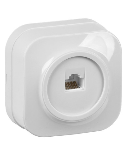 Розетка RJ45 кат.5E о/у РК10-ХБ белый IEK GLORY (EKH10-K01). Розетка компьютерная. IEK в Ессентуках