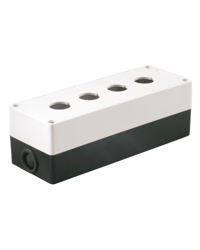 Корпус КП104 для кнопок 4 места белый (BKP10-4-K01). Корпус для кнопочных постов. IEK в Ессентуках