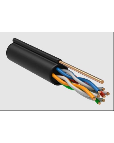 GENERICA U/UTP 5E 24AWG 4PR LDPE трос черный (BC3-C5E04-159-305-R-G). Кабель «витая пара» (LAN) для структурированных систем связи. IEK в Ессентуках