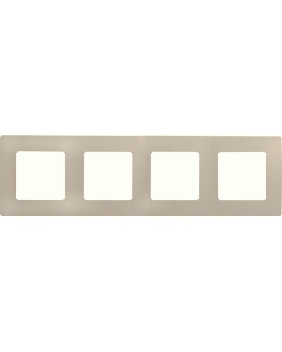 Рамка 4 поста ETIKA, слоновая кость (672514). Рамка. LegranD в Ессентуках