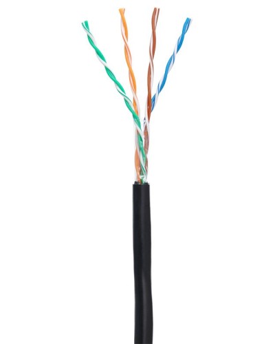 U/UTP 4pair, Cat5e, Out, PE (EC-UU004-5E-PE-BK-1). Кабель «витая пара» (LAN) для структурированных систем связи. NETLAN в Ессентуках