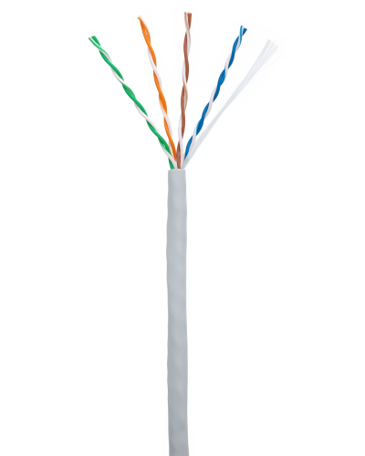 U/UTP 4pair, Cat5e, In, PVC (EC-UU004-5E-PVC-GY-1). Кабель «витая пара» (LAN) для структурированных систем связи. NETLAN в Ессентуках