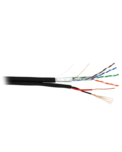 F/UTP 4pair, Cat5e, Out, PVC+PWR (EC-UF004-5E-PC150-PE-BK). Кабель «витая пара» (LAN) для структурированных систем связи. NETLAN в Ессентуках