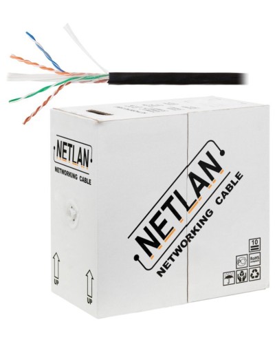U/UTP 4pair, Cat6, Solid, Out, PE (EC-UU004-6-PE-BK). Кабель «витая пара» (LAN) для структурированных систем связи. NETLAN в Ессентуках