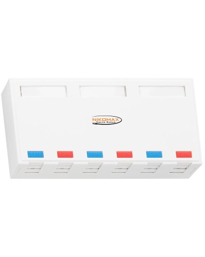 NMC-MB6P-ST-WT. Корпус настенной розетки. NIKOMAX в Ессентуках