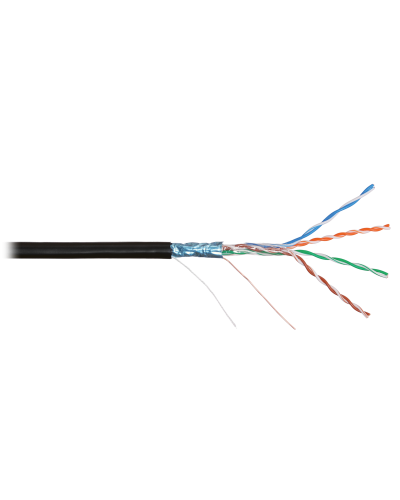 F/UTP 4pair, Cat5e, Solid, In/Out, нг(А)-HF (NMC 4200C-BK). Кабель «витая пара» (LAN) для структурированных систем связи. NIKOMAX в Ессентуках