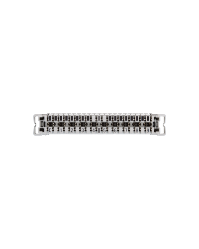 NMC-PL10-CU-10 (10 шт). Плинт неразмыкаемый, (0...9), крепление под кронштейн и круглые направляющие. NIKOMAX в Ессентуках