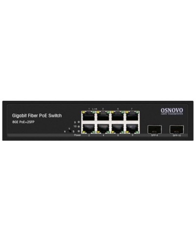 SW-80802(150W). Промышленный PoE коммутатор Gigabit Ethernet на 10 портов. OSNOVO в Ессентуках
