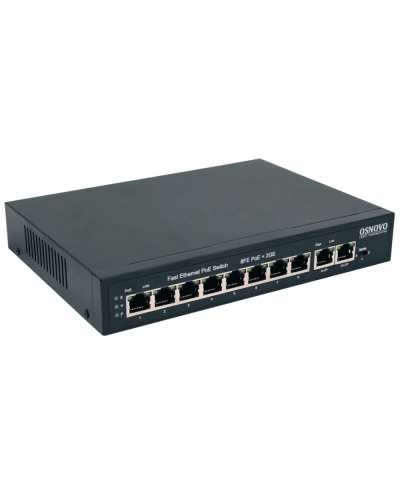 SW-20820(120W). Коммутатор 10-портовый  Gigabit Ethernet с PoE. OSNOVO в Ессентуках