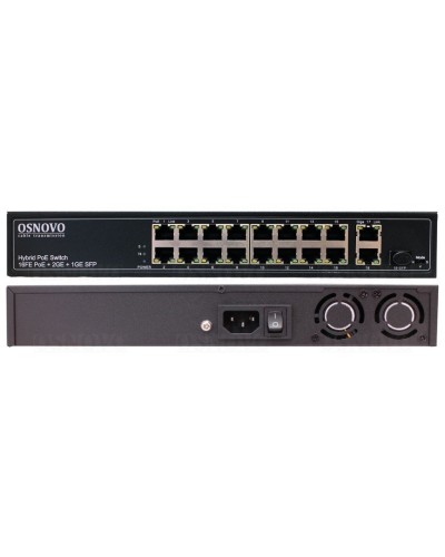 SW-61621(300W). Коммутатор 16-портовый Fast Ethernet с PoE. OSNOVO в Ессентуках