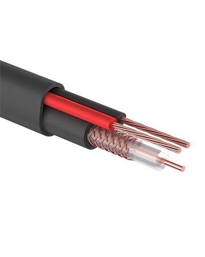 КВК-П-2+2x0,75 мм² (Cu/CCA) черный PROconnect (01-4109). Кабель комбинированный для систем видеонаблюдения. PROCONNECT в Ессентуках