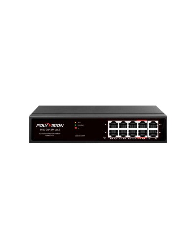 PND-08P-2M v.2. Коммутатор 10-портовый с функцией PoE. Polyvision в Ессентуках