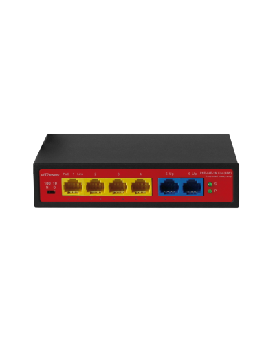 PND-04P-2M Lite (48W). Коммутатор неуправляемый 6-портовый с функцией PoE. Polyvision в Ессентуках