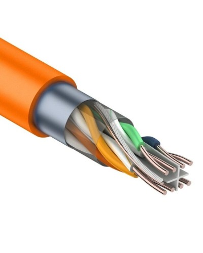 F/UTP, CAT 6, ZH нг(А)-HF, 4PR, 23AWG, INDOOR, SOLID, оранжевый, 305 м, REXANT (01-0151). Кабель «витая пара» (LAN) для структурированных систем связи. Rexant в Ессентуках