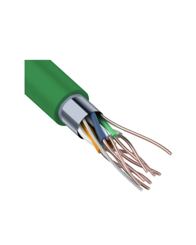 F/UTP, CAT 5e, нг(А)-LSLTx, 4х2х0,52мм, 24AWG, INDOOR, SOLID, зеленый, 305м REXANT (01-0161). Кабель «витая пара» (LAN) для структурированных систем связи. Rexant в Ессентуках