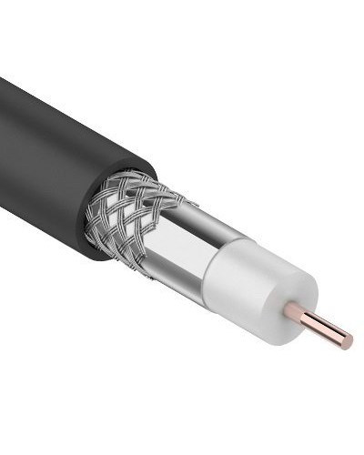 RG-6U, 75 Ом, CCS/Al/Al, 64%, 100 м OUTDOOR. REXANT (01-2202). Кабель коаксиальный радиочастотный. Rexant в Ессентуках