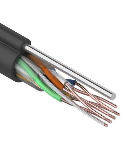 U/UTP 4PR 24AWG CAT5e 305м OUTDOOR+ТРОС*1 REXANT (01-0046). Кабель «витая пара» (LAN) для структурированных систем связи. Rexant в Ессентуках