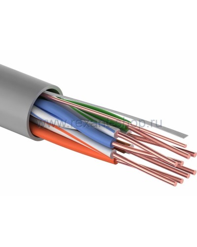 U/UTP 4PR, 24AWG, CAT5e, PVC, 100м REXANT (01-0043-100). Кабель «витая пара» (LAN) для структурированных систем связи. Rexant в Ессентуках
