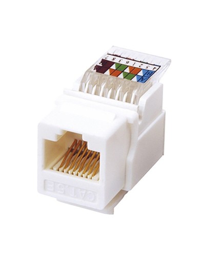 Модуль Keystone Jack RJ-45(8P8C), UTP, CAT 5e, тип 180 градусов, самозажимной, белый REXANT (03-1012): Модуль Keystone Jack в Ессентуках