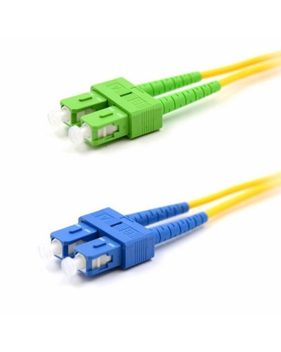 Патч-корд оптический переходной (SM), 9/125 (OS2), SC/APC-SC/UPC, (Duplex), PVC, 2м REXANT (50-2059): Патч-корд оптический в Ессентуках