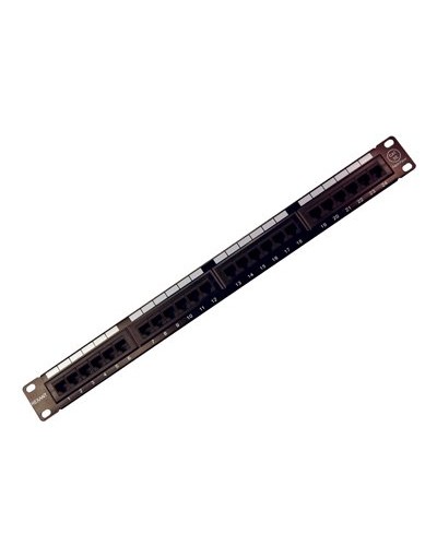 Коммутационная панель, 19", 1U, 24 порта RJ-45, категория 5e, UTP неэкранированная, черная Rexant (04-0021): Патч-панель 19" в Ессентуках