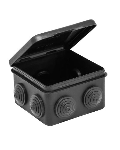 Коробка TYCO ОП 80х80х50мм откидная крышка УХЛ1 IP54 черный (67040МЧ). Коробка распределительная. RuVinil в Ессентуках