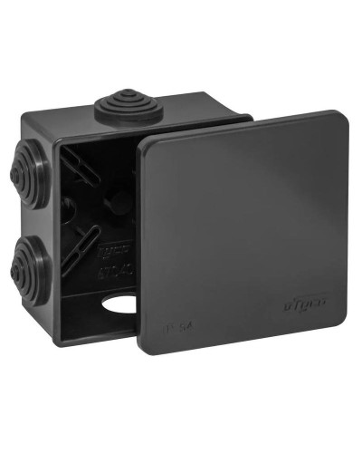 Коробка TYCO ОП 85х85х40мм УХЛ1 IP54 черный (67040Ч). Коробка распределительная. RuVinil в Ессентуках
