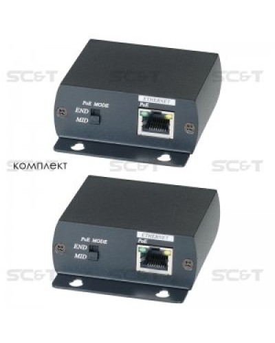 IP01P. Удлинитель Ethernet с PoE. SC&T в Ессентуках