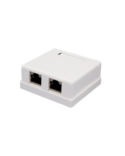 Розетка настенная RJ-45, 8P8C, Cat.6, 2 порта FTP (10-0353): Компьютерная розетка в Ессентуках