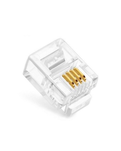 Коннекторы 6P4C (RJ-11) (100шт) (10-0227). Телефонный разъем 6P4C (RJ-11). SUPRLAN в Ессентуках