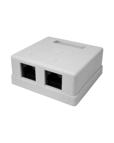 Розетка настенная RJ-45, 8P8C, Cat.6, 2 порта UTP (10-0310): Компьютерная розетка в Ессентуках