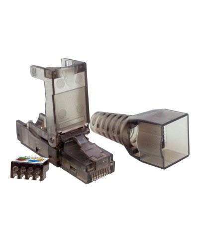 Коннектор 8P8C UTP 6A (RJ-45) безынструментальный (10-0239). Разъем RJ-45. SUPRLAN в Ессентуках