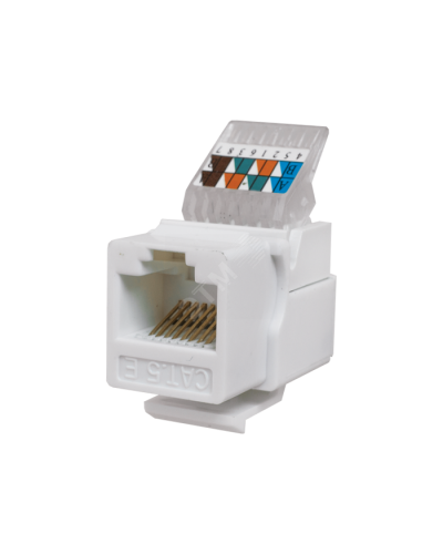 Модуль-вставка Keystone Кат5е, без.инстр.зад, белый UTP (10-0312): Вставка Keystone Jack RJ-45 в Ессентуках