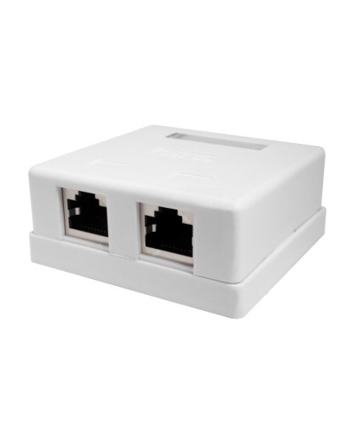 Розетка настенная RJ-45, 8P8C, Cat.5e, 2 порта, FTP (10-0308). Компьютерная розетка. SUPRLAN в Ессентуках
