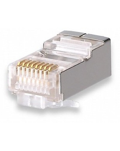 Коннекторы 8P8C FTP Cat.5e 3U (RJ-45) (100шт) (10-0201). Разъем RJ-45. SUPRLAN в Ессентуках