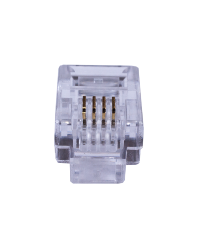 Коннекторы 4P4C (RJ-11) (100шт) (10-0229). Телефонный разъем 4P4C (RJ-11). SUPRLAN в Ессентуках