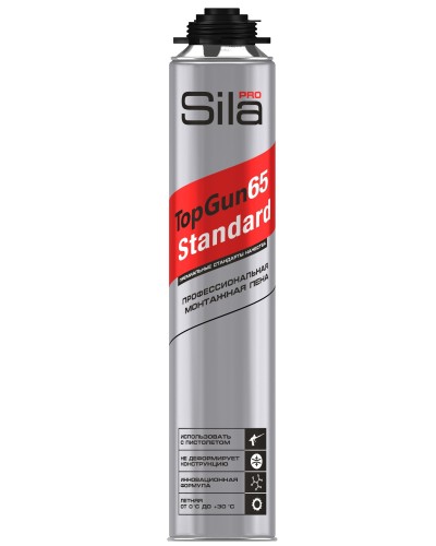 Пена монтажная Sila Pro TopGun 65 STANDARD, 850 мл. Пена монтажная профессиональная. Sila в Ессентуках