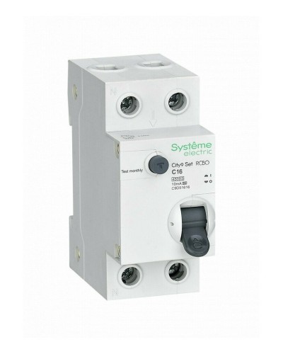City9 Set 1P+N С 16А 4.5kA 10мА A 230В (C9D51616). Автоматический выключатель дифференциального тока. Systeme Electric в Ессентуках