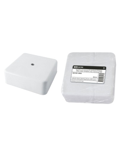 Коробка КР 50х50х20 ОП белая, IP40, с клеммной колодкой (SQ1401-0902). Распаячная коробка. TDM ЕLECTRIC в Ессентуках